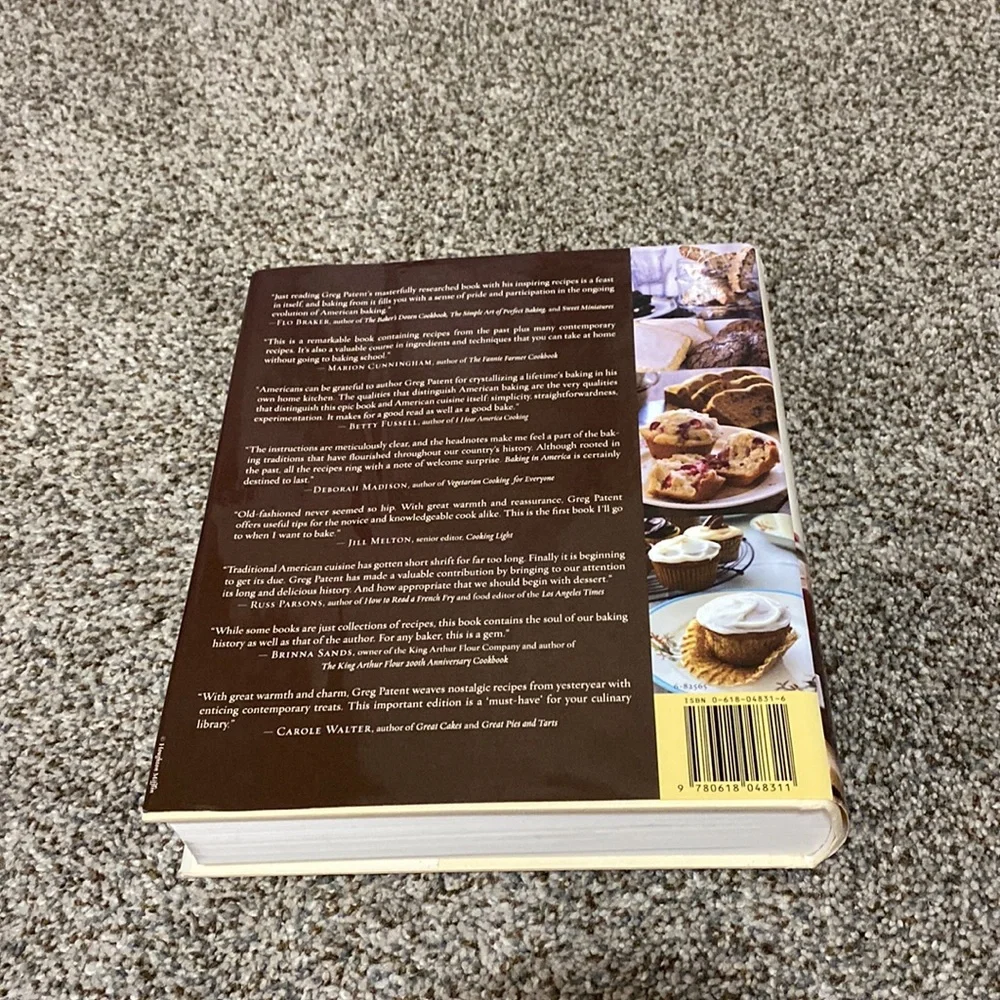 2002 Baking in America Cookbook By Greg Patent!